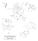 Page E Diagram and Parts List for WE14542L  Weed Eater Lawn Tractor